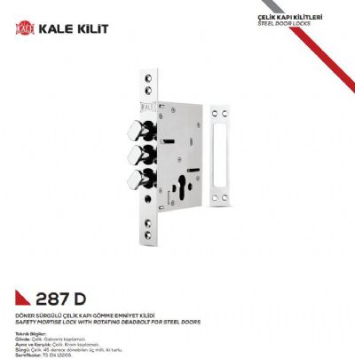 Kale Mantar Başlı Çelik Kapı Kilitleri