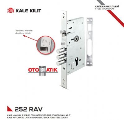 Kale Otomatik Kilitlemeli ve Sürgülü Çelik Kapı Kilitleri